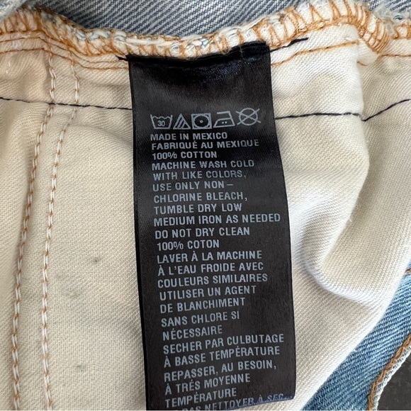 Urban Outfitters BDG Light Wash Denim Straight Leg Cropped Jeans Size 29 - Picture 8 of 8